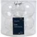 Decoris Kerstbal glas d8 cm transparant/irs 6st