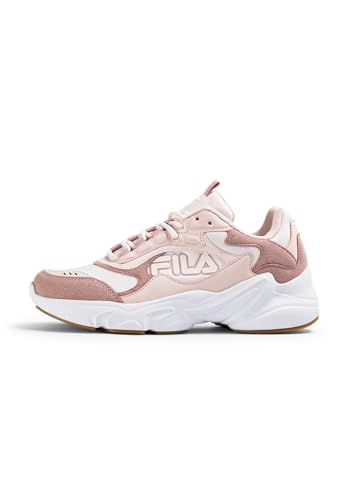 FILA COLLENE Logo Teens Sneaker, Pale Mauve-White, 38 EU