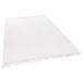 Theko | Dhurry tapijt van 100% katoen plat geweven tapijt Happy Cotton | handgeweven | kleur: wit | 60x120 cm