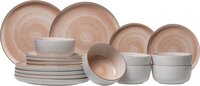 Cosy & Trendy Baltic Peach Serviesset - 18-delig / 6 personen - Roze - Aardewerk