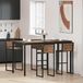Maison Exclusive - Table haute rectangulaire, fabriquée en panneau de fibres de bois