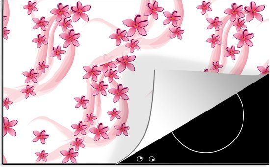 KitchenYeah® Inductie beschermer 77x51 cm - Sakura - Zen - Yoga - Inductie beschermer