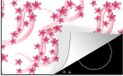 Merkloos KitchenYeah® Inductie beschermer 77x51 cm - Sakura - Zen - Yoga - Inductie beschermer