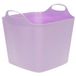Excellent Houseware Flexibele Kuip / Emmer - Lila - 25 L - Kunststof - 40 x 35 cm - Met Handvatten