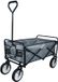 MonsterShop Chariot de boisson tout-terrain pour festivals et plages - gris - 98x113x53cm
