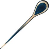 KnitPro Shawl Pin Drop - Blauw/Beige Hout
