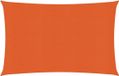 vidaXL Zonnezeil 160 g/m² 2x3 m HDPE Oranje
