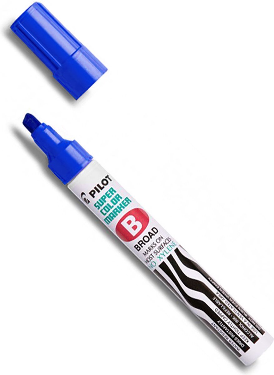 Pilot Super Color - Permanent Marker - brede punt - blauw