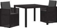 vidaXL Eettafel Set Antraciet PP