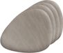 Zeller placemats lederlook - 8x - 34 x 42 cm - metallic taupe
