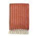 Klippan Yllefabrik Plaid en laine Irregular stripes Rust, 130x200 cm