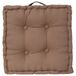 Atmosphera Vloerkussen Square - taupe - katoen - 38,5 x 38,5 x 8 cm