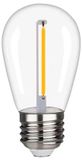 HOFTRONIC S14 LED Filamentlamp E27 - 3 Volt 0,6 Watt 35 lumen - 2700K warm wit - 15.000 branduren