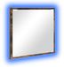 vidaXL - Miroir de salle de bain LED - Chêne fumé - 40 x 37 x 8,5 cm