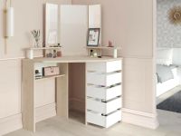 VOLGA Commode met spiegel jackson eik/wit