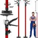 tectake® étai de chantier - Set de 2 - 115 - 290 cm - Support de plafond - Support de montage - 2x 30 kg capacité de charge - Déverrouillage rapide