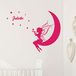 Gepersonaliseerde Fuchsia Gepersonaliseerde naamstickers | Gepersonaliseerde naamplaatsticker – Kinderkamerwanddecoratie | 2 vellen van 55 x 35 cm en 40 x 30 cm