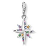 Thomas Sabo Damen-Charm-Anhänger Farbiger Stern 925 Sterlingsilber 1817-342-7