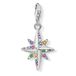 Thomas Sabo Damen-Charm-Anhänger Farbiger Stern 925 Sterlingsilber 1817-342-7