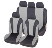 Auto Lupex Auto Accessori - Universele autostoelhoezen LS06 | Kleur Grijs | Set Voor en Achter | Polyester | Geen Suv