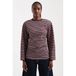 TOPSHOP getailleerde gestreepte top - donkerrood