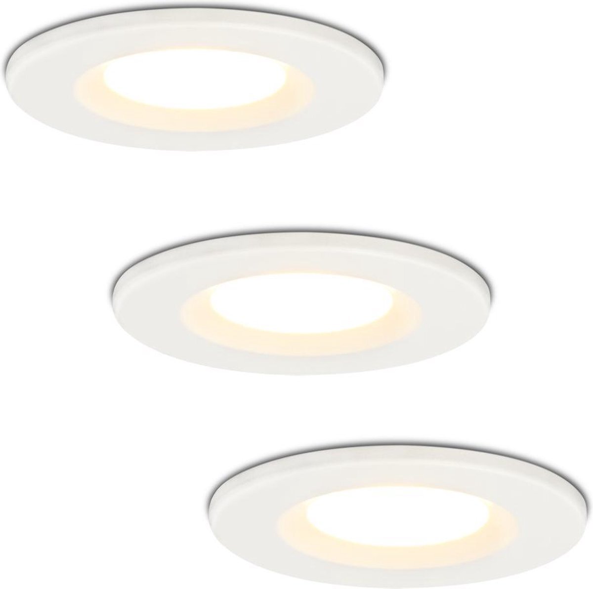 Lightexpert LED Inbouwspots Wit - Venezia - 6W – IP65 – 2700K - Geïntegreerd LED