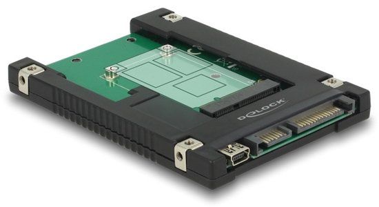 DeLOCK 62853 mSATA naar SATA/USB 2.0 Interfacekaart