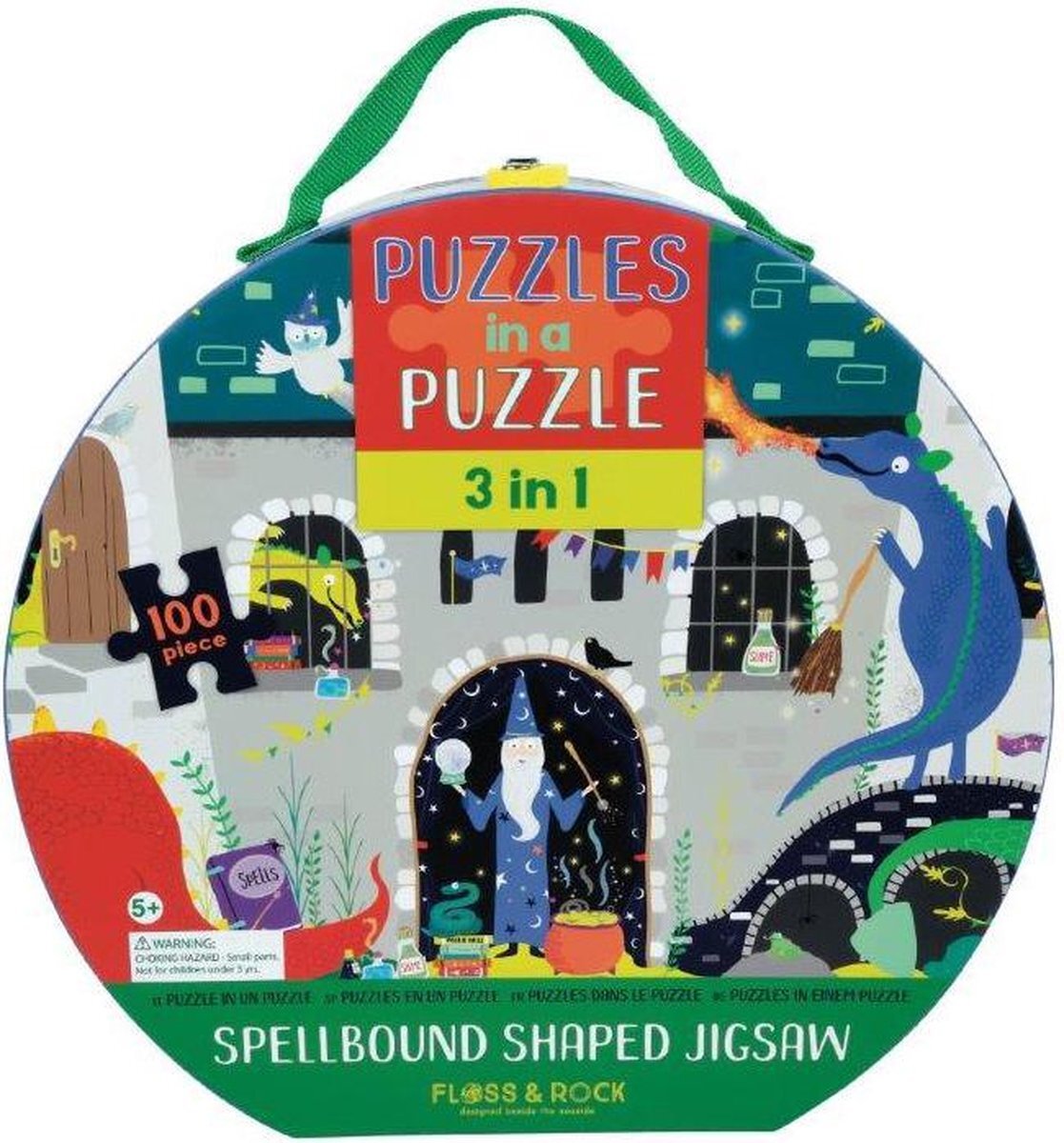 Floss & Rock 3-in-1 Spellbound Puzzel- 63,5 x 36 cm