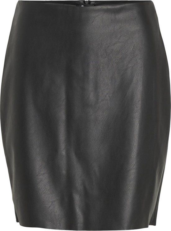 VILA VIDAGMAR HW PU SKIRT - NOOS Women's Skirt - Size 38 - Black