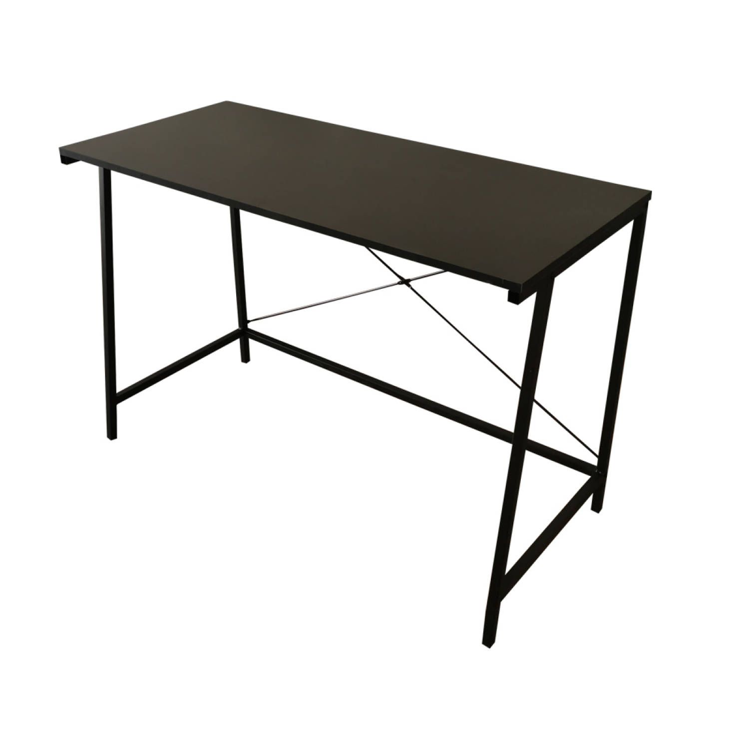 Industriële Laptoptafel - Zwart - Metaal - 2023 Model