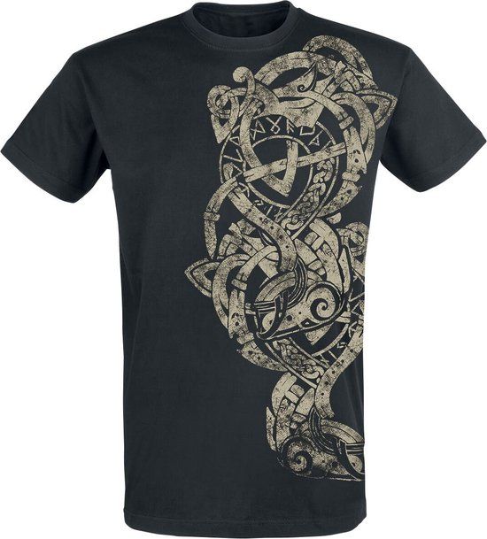 Outer Vision Tattoo Heren T-shirt - Zwart - S