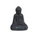 Homea 5DEJ1344GR decoratiefiguur Boeddha, keramiek, grijs, 17 x 13 x 25 cm