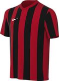 Nike Voetbalshirt Dri-fit Striped Division V - Rood/zwart/wit Kids, maat XL: 158-170 cm