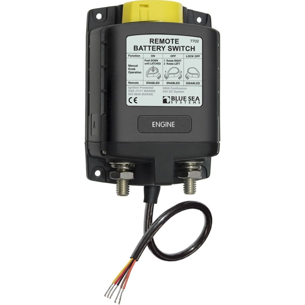 Blue Sea Systems 7702 ML-Series Remote Battery Switch w/Manual Control 24V DC