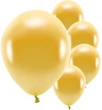 Partydeco Ballonnen - 100 stuks - Goud - Biologisch afbreekbaar
