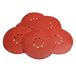 Evolution Power Tools 078-0093 Slijpschijf Korrel 240 (225 mm), Rood, 6 Stuks