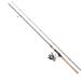 DAM Impressa Classic Spinning Combo, zoetwater hengel reel snoekbaars snoekbaars, sterk lichtgewicht veelzijdig, zwart, 2.40m matig snelle hengel, 3000 maat reel