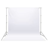 Neewer® 3 x 3,6 m PRO Fotostudio 100% pure stof opvouwbare achtergrond voor fotografie, video en televisie (alleen achtergrond) - WIT