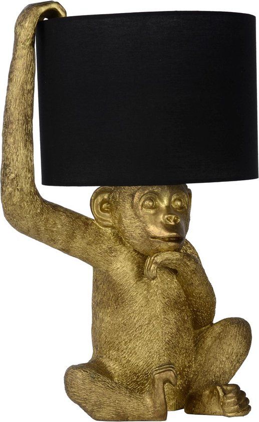 Lucide EXTRAVAGANZA CHIMP Tafellamp - Ø 30 cm - Zwart
