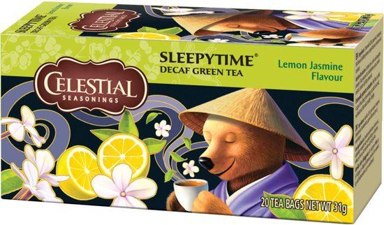 Celestial Seasonings Sleepytime decafgreen tea lemon jasmine (20 stuks)