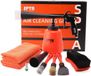 Merkloos Reinigingspistool voor de auto, binnenreiniger, waspistool, persluchtpistool, automatische gepolijste coating, handgreep met regelventiel voor auto, dashboard, lederen stoelen