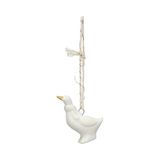 Dille &amp; Kamille Porcelaine Suspension, Oie, Blanc et Or
