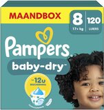Pampers Baby-Dry - Maat 8 - 120 luiers - Maandbox