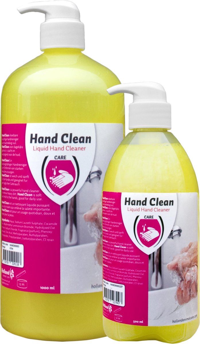 Holland Animal Care Hand Clean - Met Pomp - Meerkleurig