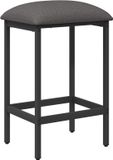 vidaXL Barkruk Lichtgrijs 40 x 32 x 74 cm Bewerkt hout