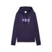 PUMA ESS LOGO LAB Metallic Hoodie TR Deep Plum
