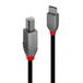 Lindy 36943 USB-kabel USB 2.0 3 m USB C naar USB B Zwart
