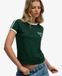 Superdry Coton Bande Latérale Athletic Essentials T-Shirt, Vert & Blanc, Taille: 36