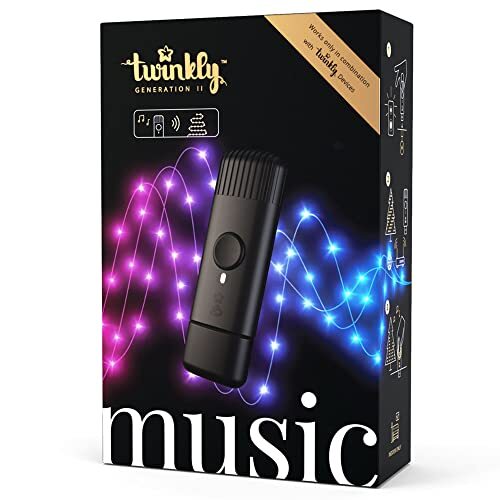 Twinkly Music – Bluetooth en Wi-Fi USB-geluidssensor voor Smart LED-lampjes om te Synchroniseren met Muziek