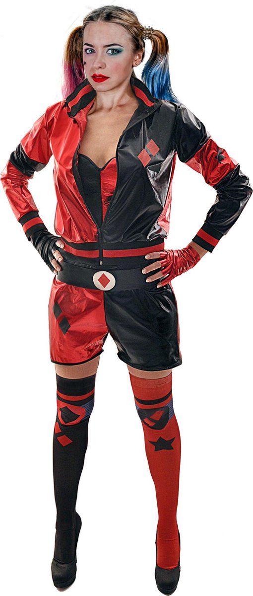 Ciao Verkleedkleding Harley Queen Polyester Rood/Zwart Maat S